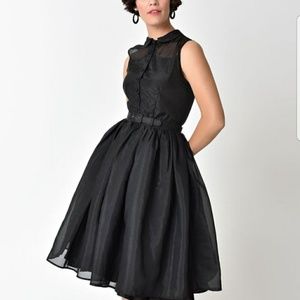 Black swing dress